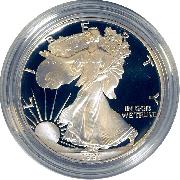 1991 Silver Eagle PROOF In Box with COA 1991-S American Silver Eagle Dollar Proof