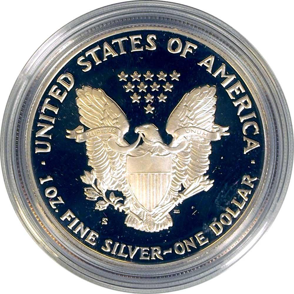 1991 Silver Eagle PROOF In Box with COA 1991-S American Silver Eagle Dollar Proof