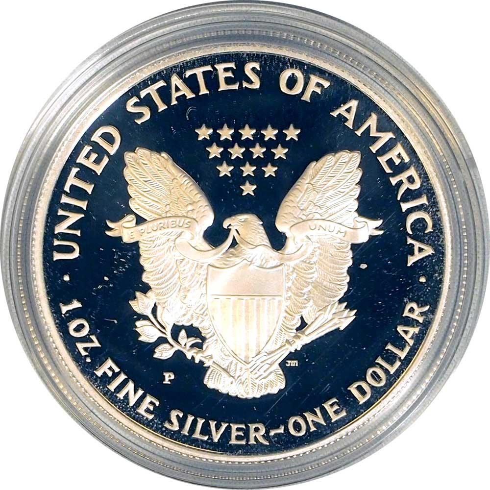 1996 Silver Eagle PROOF In Box with COA 1996-P American Silver Eagle Dollar Proof