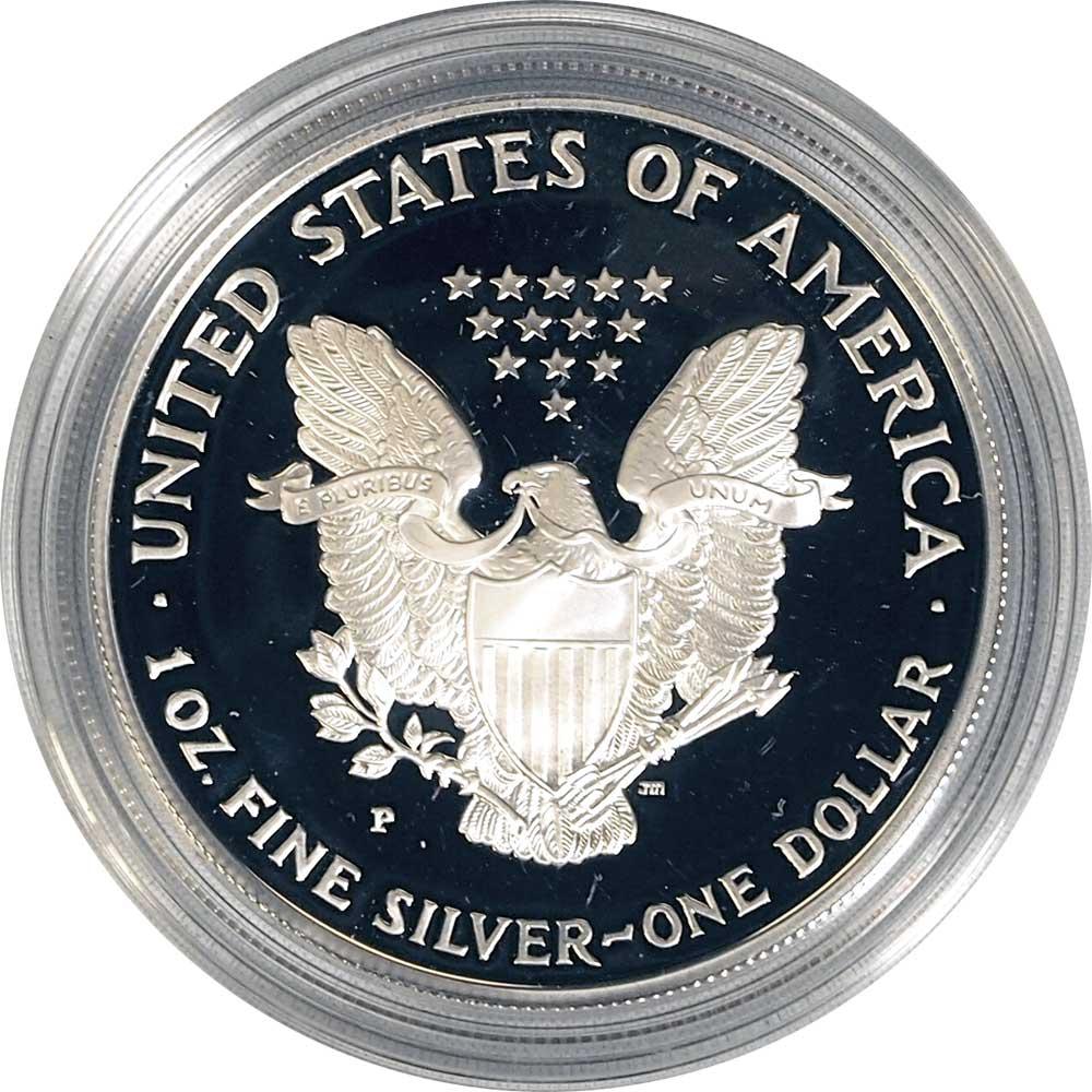 1998 Silver Eagle PROOF In Box with COA 1998-P American Silver Eagle Dollar Proof