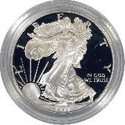 1999 Silver Eagle PROOF In Box with COA 1999-P American Silver Eagle Dollar Proof