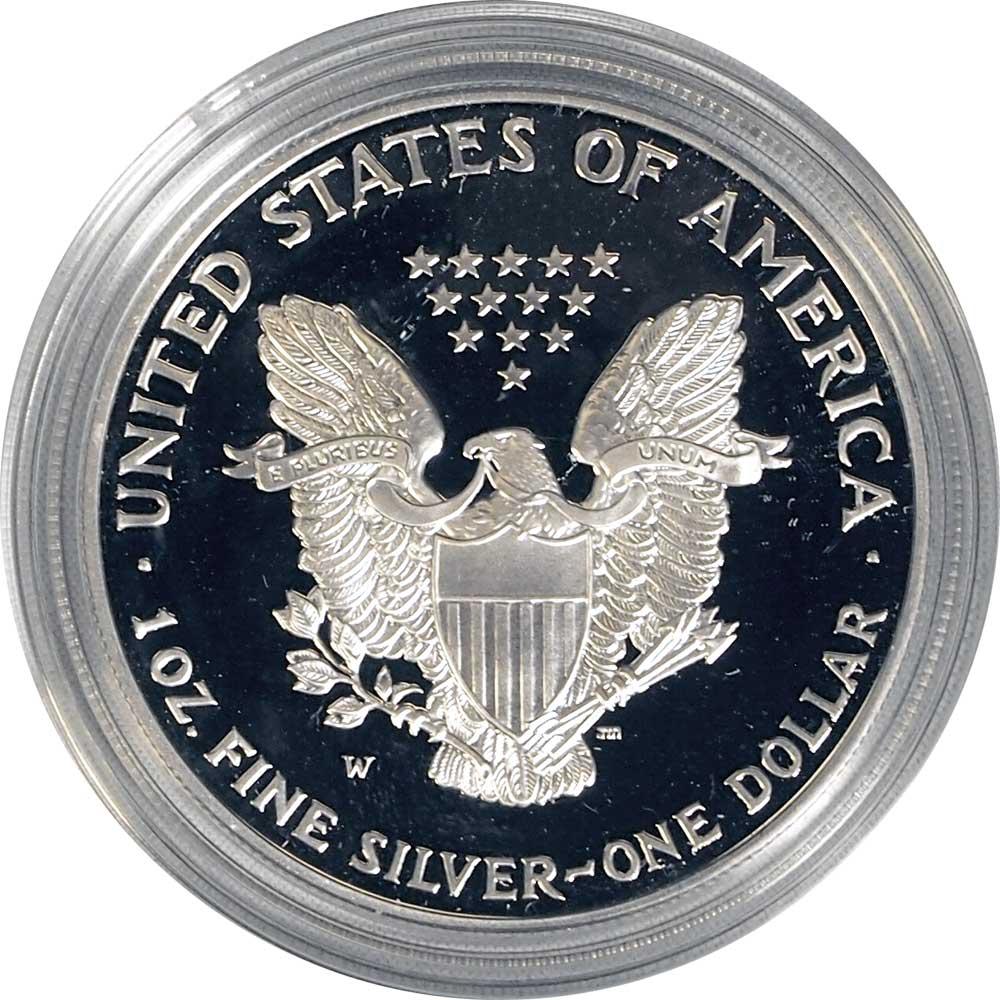 2001 Silver Eagle PROOF In Box with COA 2001-W American Silver Eagle Dollar Proof