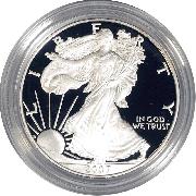 2007 Silver Eagle PROOF In Box with COA 2007-W American Silver Eagle Dollar Proof