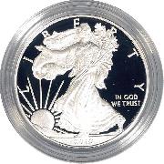 2010 Silver Eagle PROOF In Box with COA 2010-W American Silver Eagle Dollar Proof