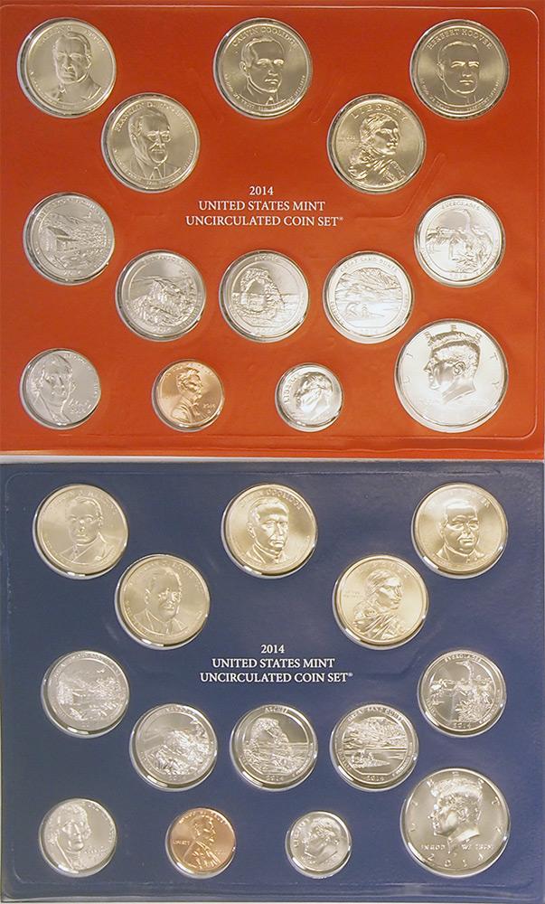 2014 Mint Set - All Original 28 Coin U.S. Mint Uncirculated Set