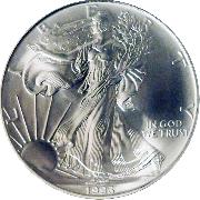 1993 American Silver Eagle Dollar BU 1oz Silver Uncirculated Coin