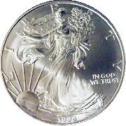 1998 American Silver Eagle Dollar BU 1oz Silver Uncirculated Coin