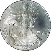 2000 American Silver Eagle Dollar BU 1oz Silver Uncirculated Coin