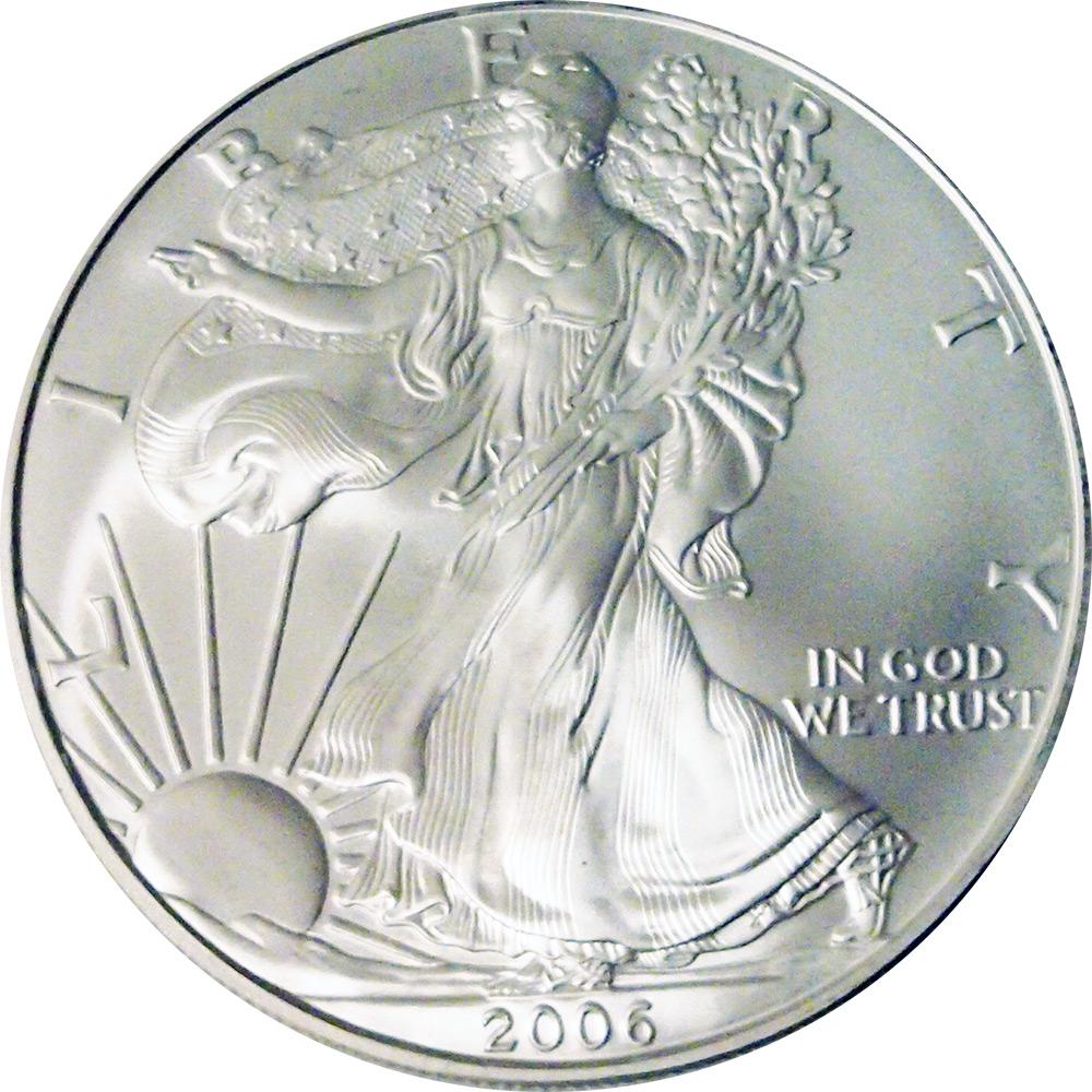 2006 American Silver Eagle Dollar BU 1oz Silver Uncirculated Coin
