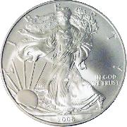 2008 American Silver Eagle Dollar BU 1oz Silver Uncirculated Coin