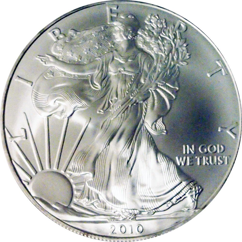 2010 American Silver Eagle Dollar BU 1oz Silver Uncirculated Coin