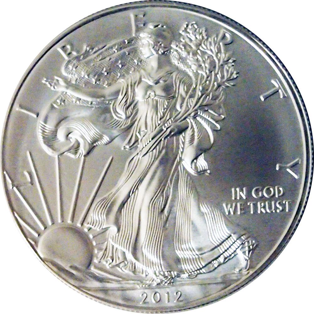 2012 American Silver Eagle Dollar BU 1oz Silver Uncirculated Coin