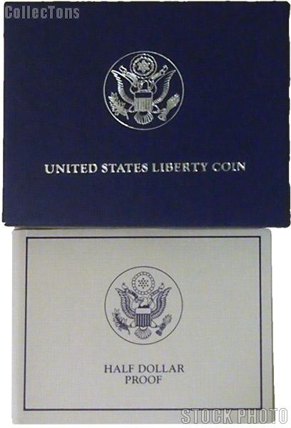 1986 Statue of Liberty Centennial Commemorative Proof Half Dollar OGP Replacement Box and COA
