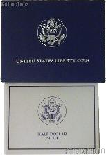 1986 Statue of Liberty Centennial Commemorative Proof Half Dollar OGP Replacement Box and COA