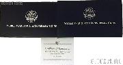 1991-1995 World War II 50th Anniversary Commemorative Proof Silver Dollar OGP Replacement Box and COA
