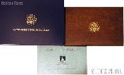 1989 United States Congressional Commemorative Six Coin Set OGP Replacement Box and COA