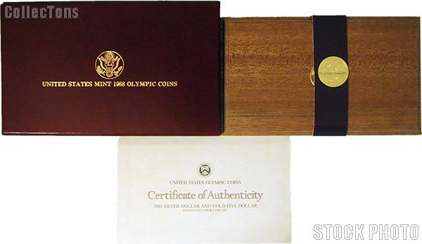 1988 Seoul Olympiad Commemorative Four Coin Set OGP Replacement Box and COA