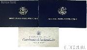 1987 U.S. Constitution Bicentennial Commemorative Uncirculated Silver Dollar OGP Replacement Box and COA
