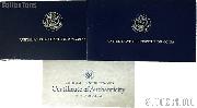 1987 U.S. Constitution Bicentennial Commemorative Proof Silver Dollar OGP Replacement Box and COA
