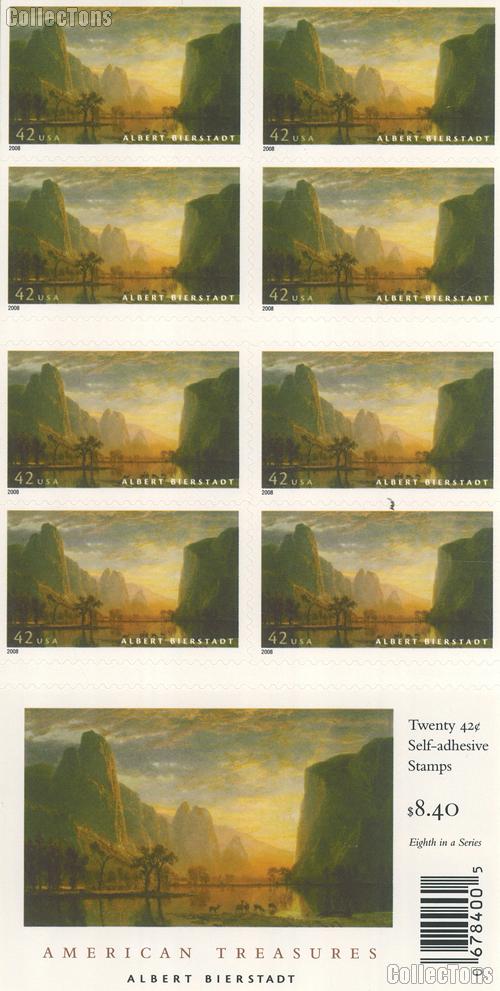 2008 United States American Treasure Series - Valley of the Yosemite 42 Cent US Postage Stamp Unused Booklet of 20 Scott #4346a