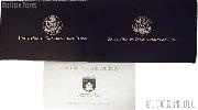 1989 Congress Bicentennial Commemorative Uncirculated Two Coin Set OGP Replacement Box and COA