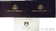 1989 Congress Bicentennial Commemorative Proof Three Coin Set OGP Replacement Box and COA