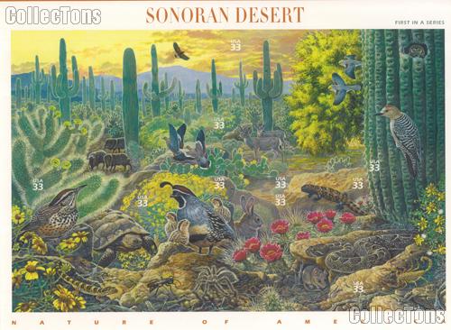 1999 Sonoran Desert 33 Cent US Postage Stamp Unused Sheet of 10 Scott #3293