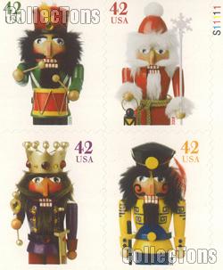 2008 Christmas Nutcrackers 42 Cent US Postage Stamp Unused Booklet of 20 Scott #4360 - #4363