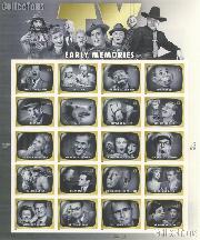 2009 Early TV Memories 44 Cent US Postage Stamp Unused Sheet of 20 Scott #4414