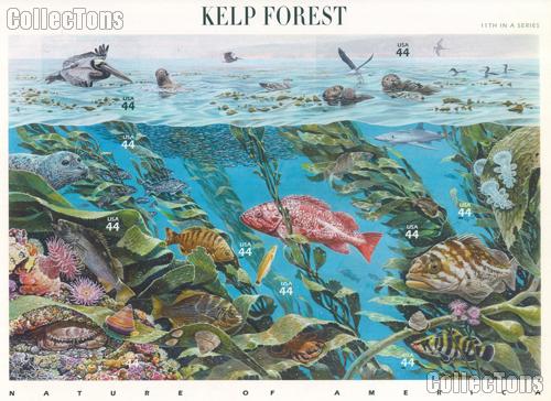 2009 Kelp Forest 44 Cent US Postage Stamp Unused Sheet of 10 Scott #4423