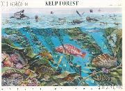 2009 Kelp Forest 44 Cent US Postage Stamp Unused Sheet of 10 Scott #4423