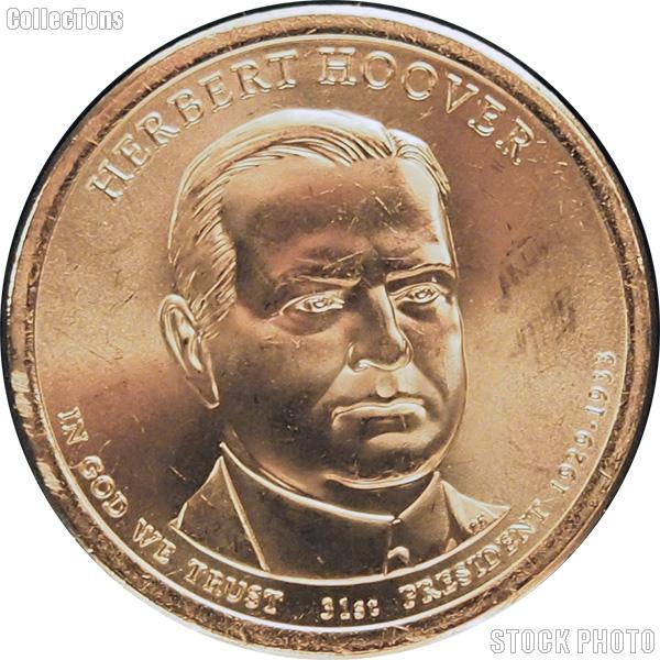 2014-P Herbert Hoover Presidential Dollar GEM BU 2014 Hoover Dollar