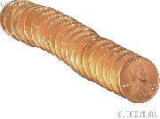 1954-D Lincoln Wheat Cent in Uncirculated Condition from Original Roll