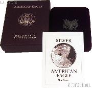 1993-P American Silver Eagle 1 oz Silver Proof Coin OGP Replacement Box and COA
