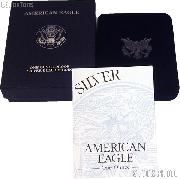 1997-P American Silver Eagle 1 oz Silver Proof Coin OGP Replacement Box and COA