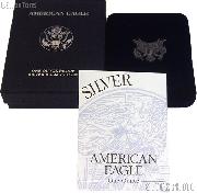 1999-P American Silver Eagle 1 oz Silver Proof Coin OGP Replacement Box and COA