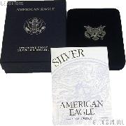 2002-W American Silver Eagle 1 oz Silver Proof Coin OGP Replacement Box and COA