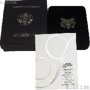 2006-W American Silver Eagle 1 oz Silver Proof Coin OGP Replacement Box and COA