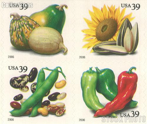 2006 Crops of the Americas 39 Cent US Postage Stamp Unused Booklet of 20 Scott #4008B-#4012B