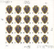 2006 United States Purple Heart 39 Cent US Postage Stamp Unused Sheet of 20 Scott #4032