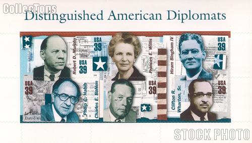 2006 Distinguished American Diplomats 39 Cent US Postage Stamp Unused Sheet of 6 Scott #4076