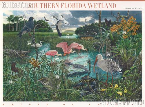 2006 Southern Florida Wetland 39 Cent US Postage Stamp Unused Sheet of 10 Scott #4099