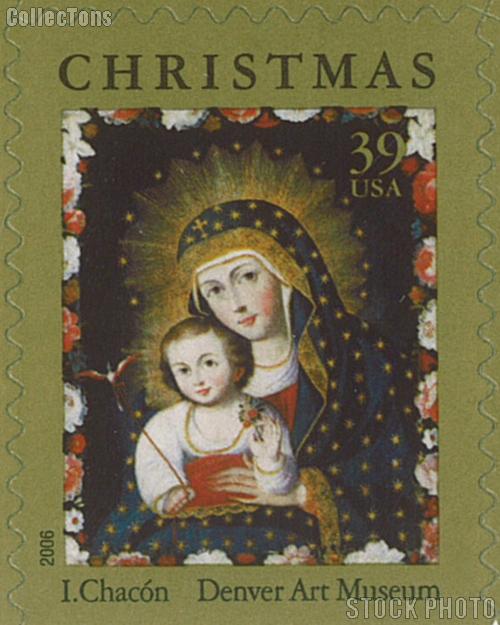 2006 Christmas 39 Cent US Postage Stamp Unused Booklet of 20 Scott #4100