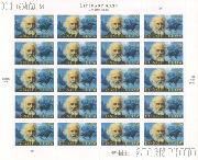 2007 Literary Arts - Henry Wadsworth Longfellow 39 Cent US Postage Stamp Unused Sheet of 20 Scott #4124