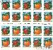 2001 Apple and Orange 34 Cent US Postage Stamp Unused Booklet of 20 Scott #3491 - #3492