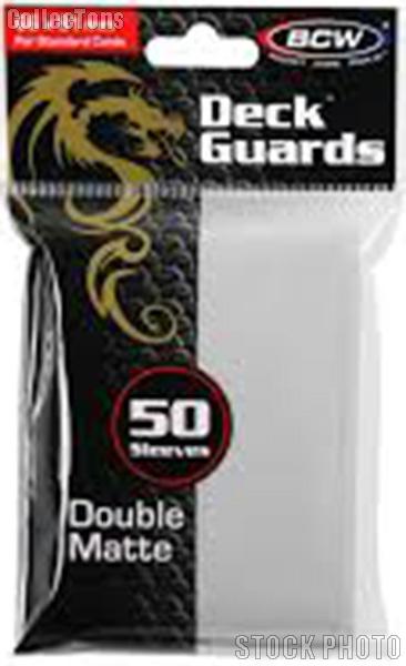 Deck Guard Sleeves for Trading Cards White by BCW Pack of 50