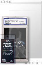 Graded Card Sleeves by BCW 100 Resealable Sleeves for Graded Cards