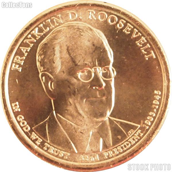 2014-P Franklin D. Roosevelt Presidential Dollar GEM BU 2014 Roosevelt Dollar