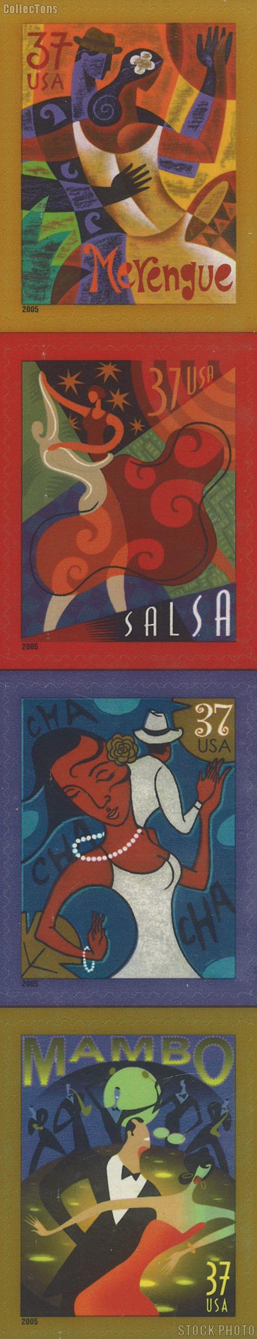 2005 Let's Dance 37 Cent US Postage Stamp Unused Sheet of 20 Scott #3939 - #3942