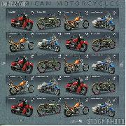 2006 American Motorcycles 39 Cent US Postage Stamp Unused Sheet of 20 Scott #4085 - #4088